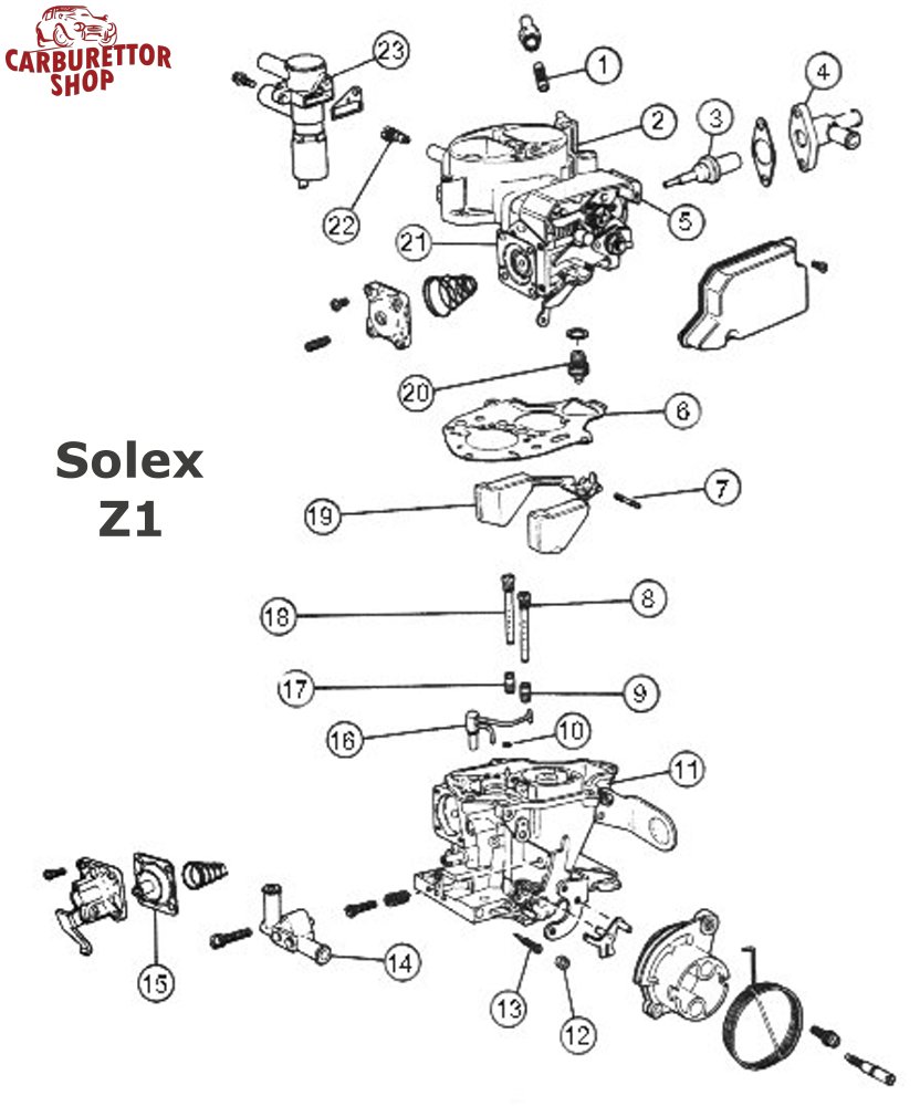 Rebuild Kit for Solex 34-34 Z1