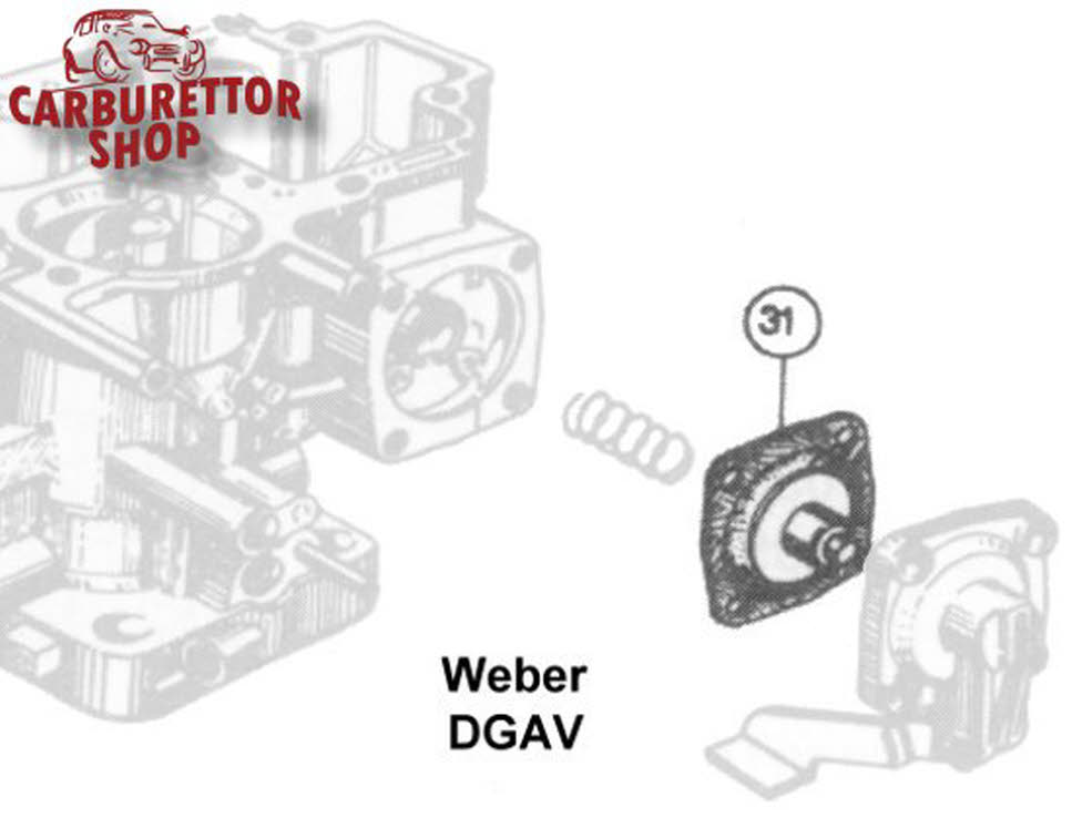 Weber DGV DGAV DGEV carburetor pneumatic pump diaphragm 