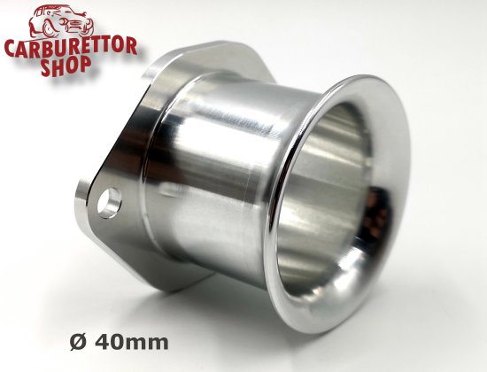 Dellorto Weber 45 bolt on alloy trumpet ram pipe stack & gauze 25mm long UK made