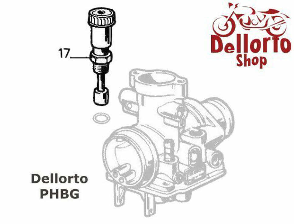 (17) PullUp Choke Assembly for Dellorto PHBG carburetors 9538