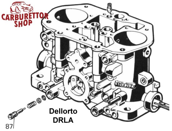 1x Dellorto DHLA Early Mixture Screw 8025-37