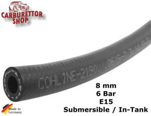Durite de carburant 8mm compatible e85 (cohline) spécification r9 (ih-008e)